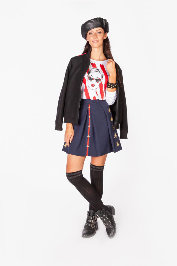 Pilotenjacke mit Applikation