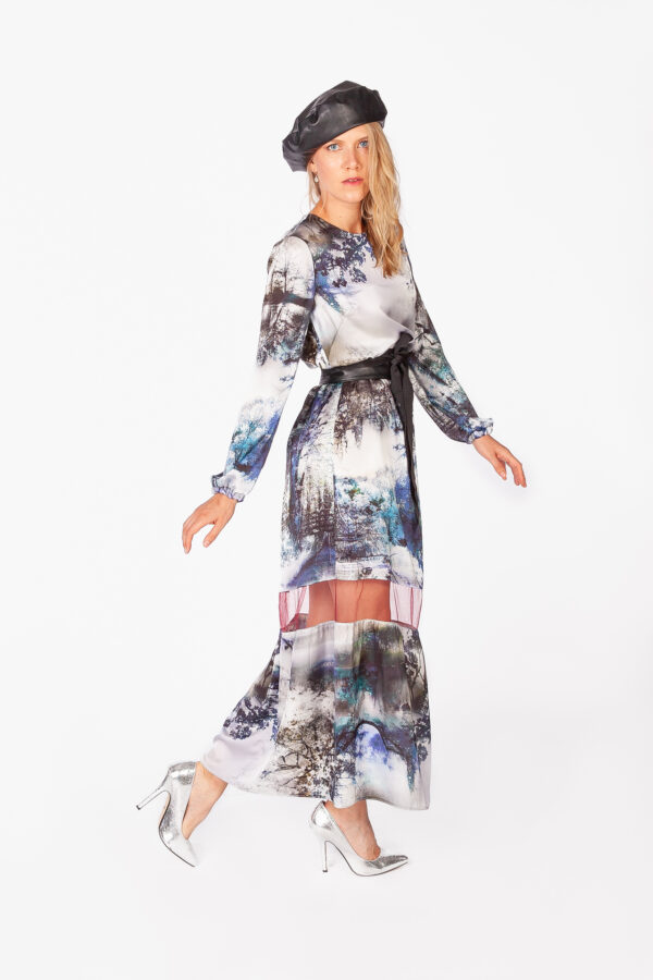 Maxikleid mit Print – Bild 2
