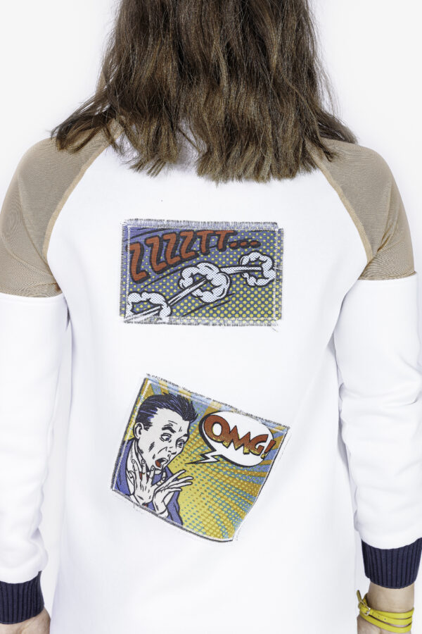 Kleid aus weichem Sweat mit Pop Art Elemente – Bild 2