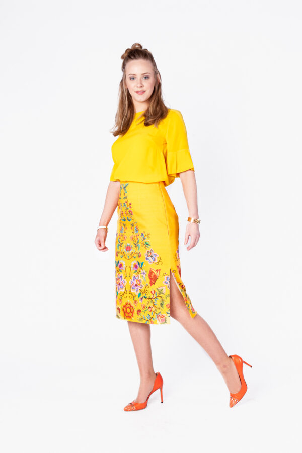 Bluse mit Rundhalsauschnitt – Bild 3