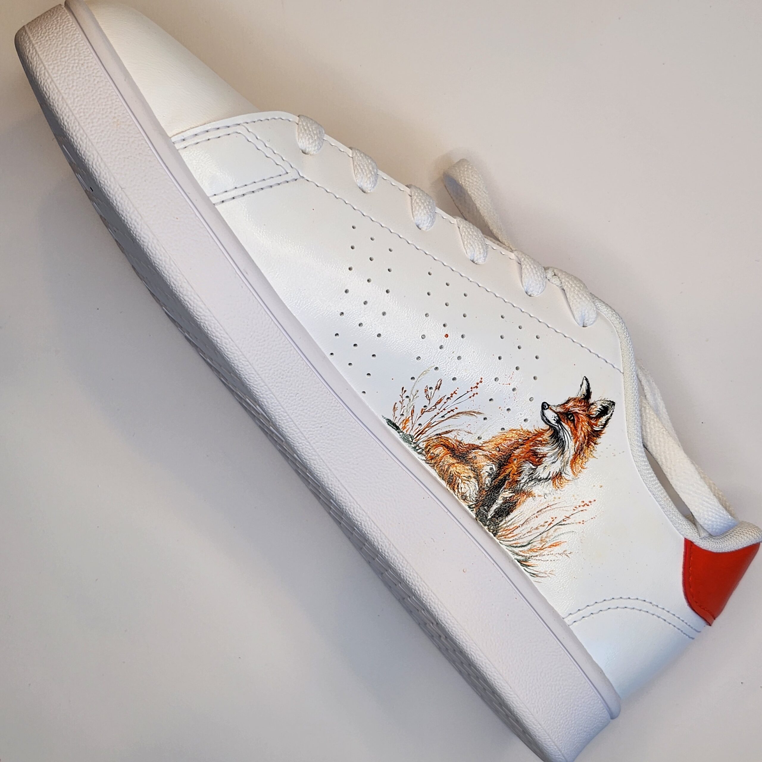 Handbemalte Damen Sneakers (Fuchs) – Bild 4