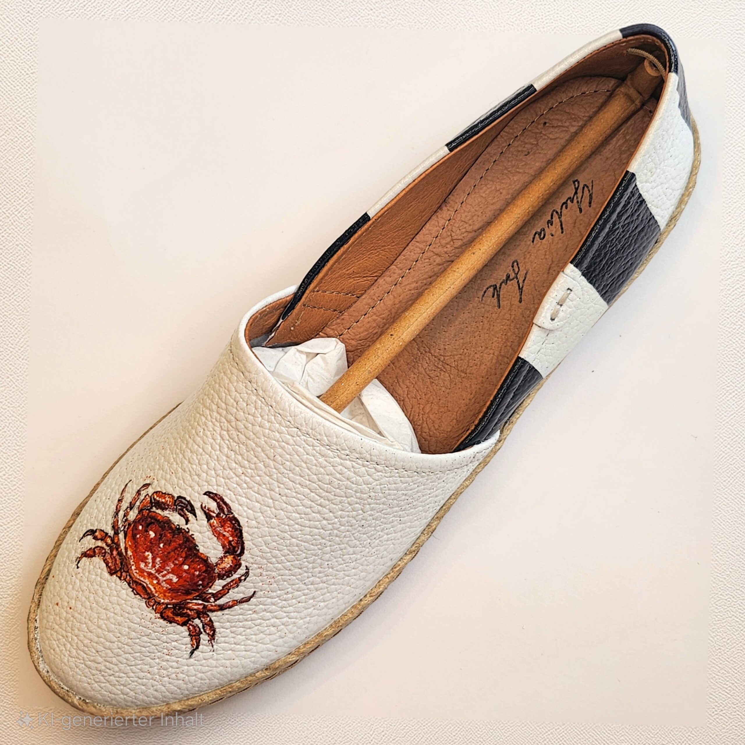 Handbemalte Damen Espadrilles (Maritim) – Bild 3