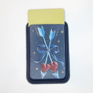 Handbemalte Magnetische Kartenhalter/Kartenetui (Blau)