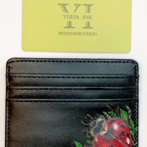 Handbemalte Kartenetui (Leichte Geldbörse)