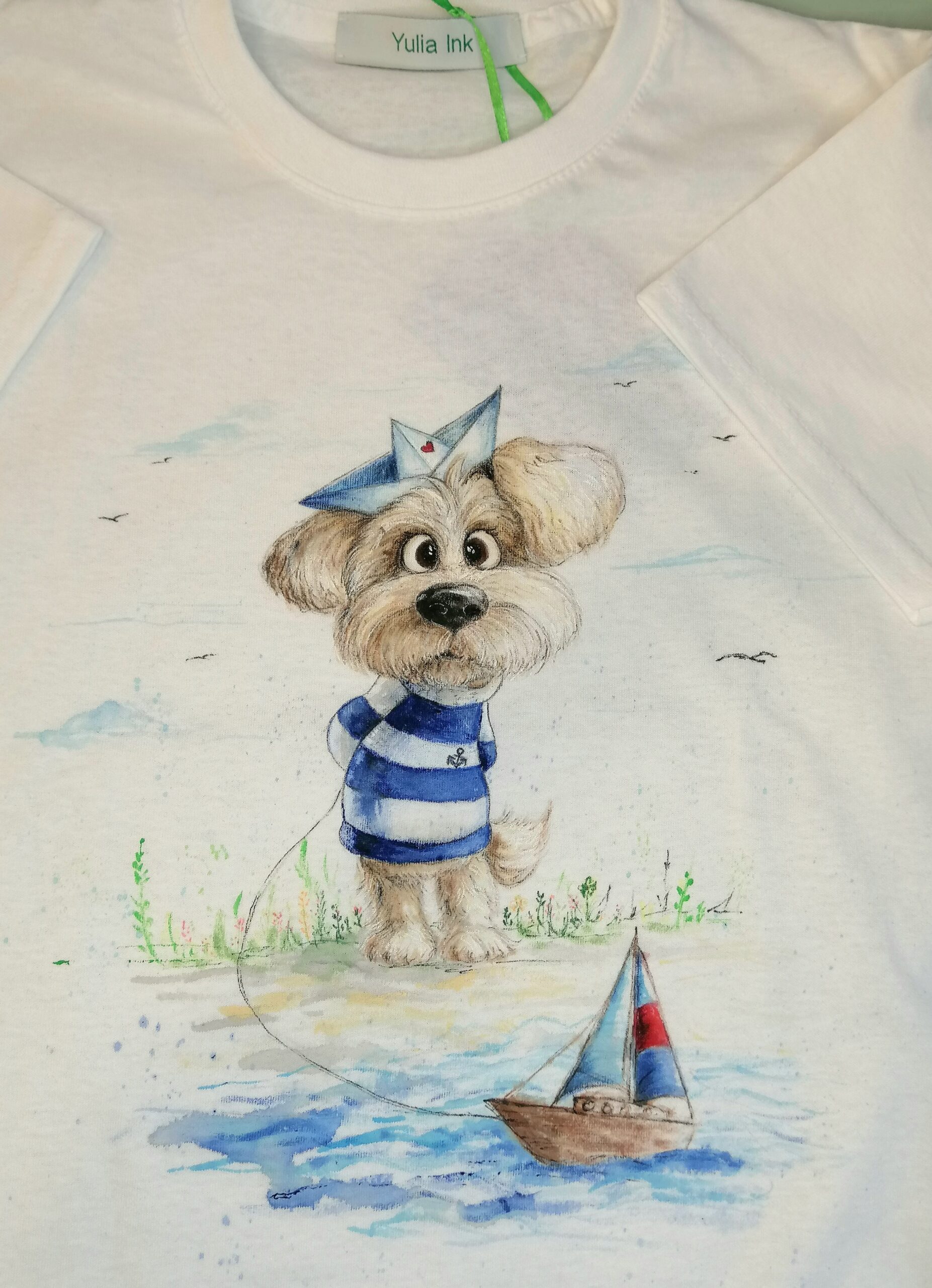 Handbemalte Kindershirt (Gr.116) – Bild 2